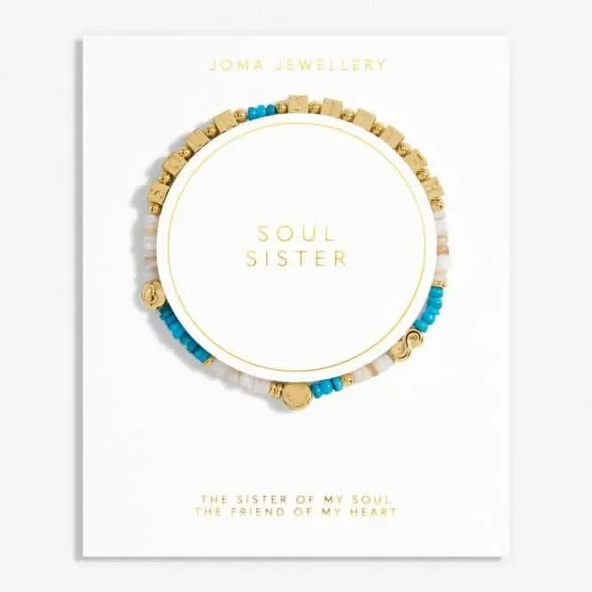 Bracelet en or plaqué Soul Sister 17,5 cm Moments Heureux 7081 Joma Jewellery