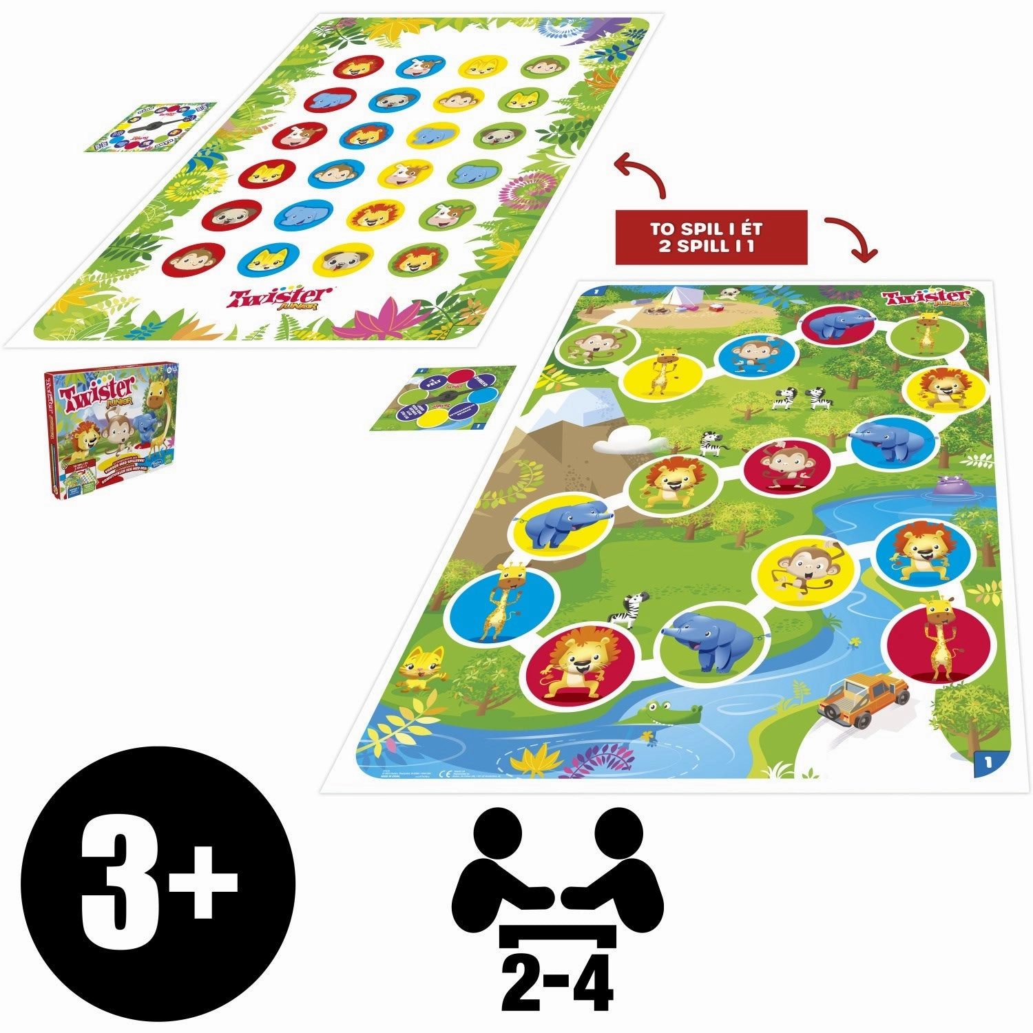 Hasbro Gaming Twister Junior DK/NO