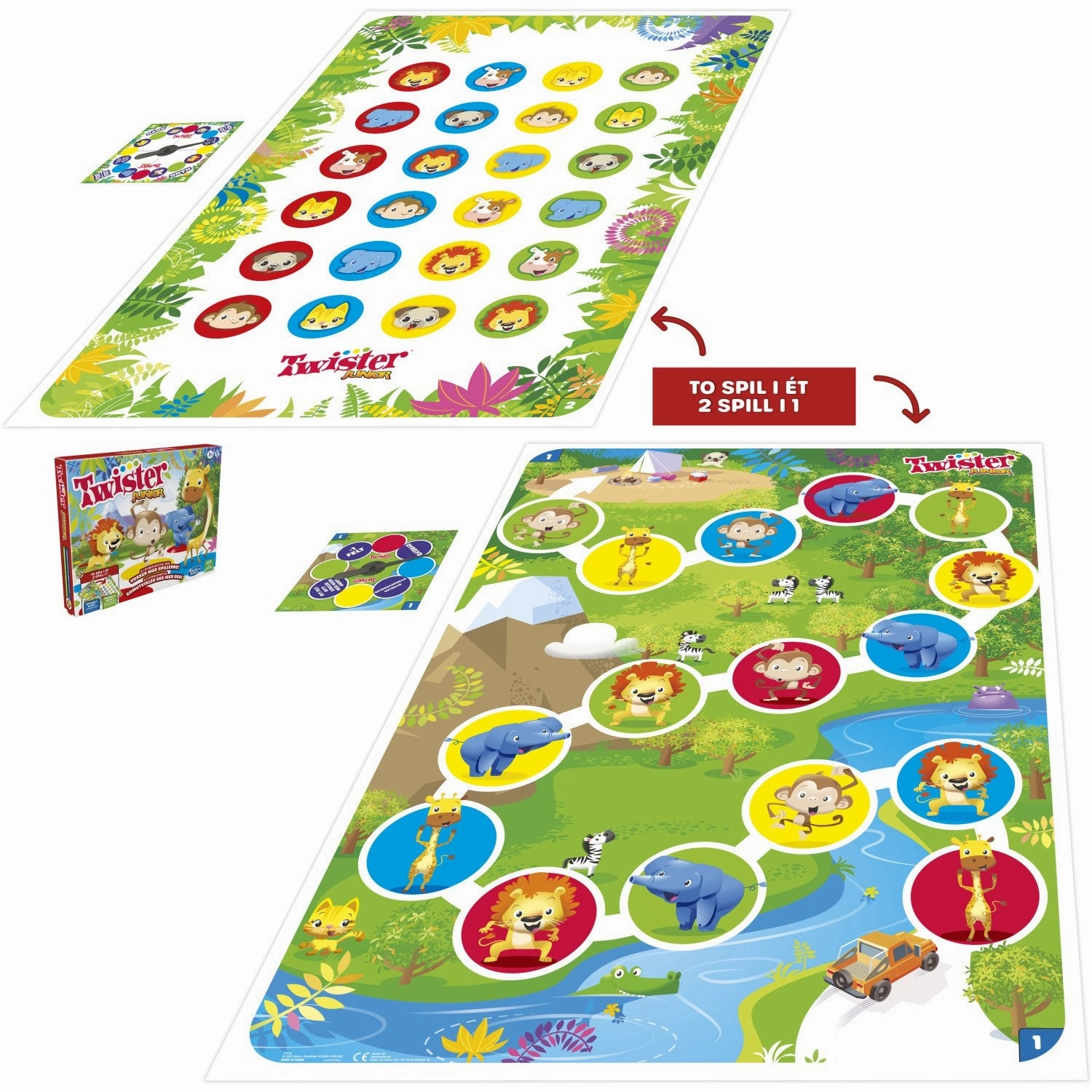 Hasbro Gaming Twister Junior DK/NO