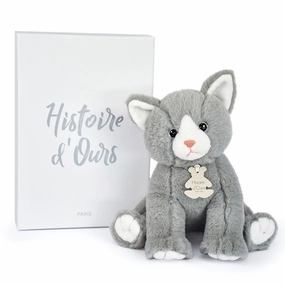 Histoire d'Ours Baby Cat Powder Grey 18cm
