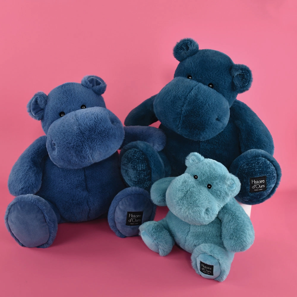 Histoire d'Ours Hippo Blue 40cm