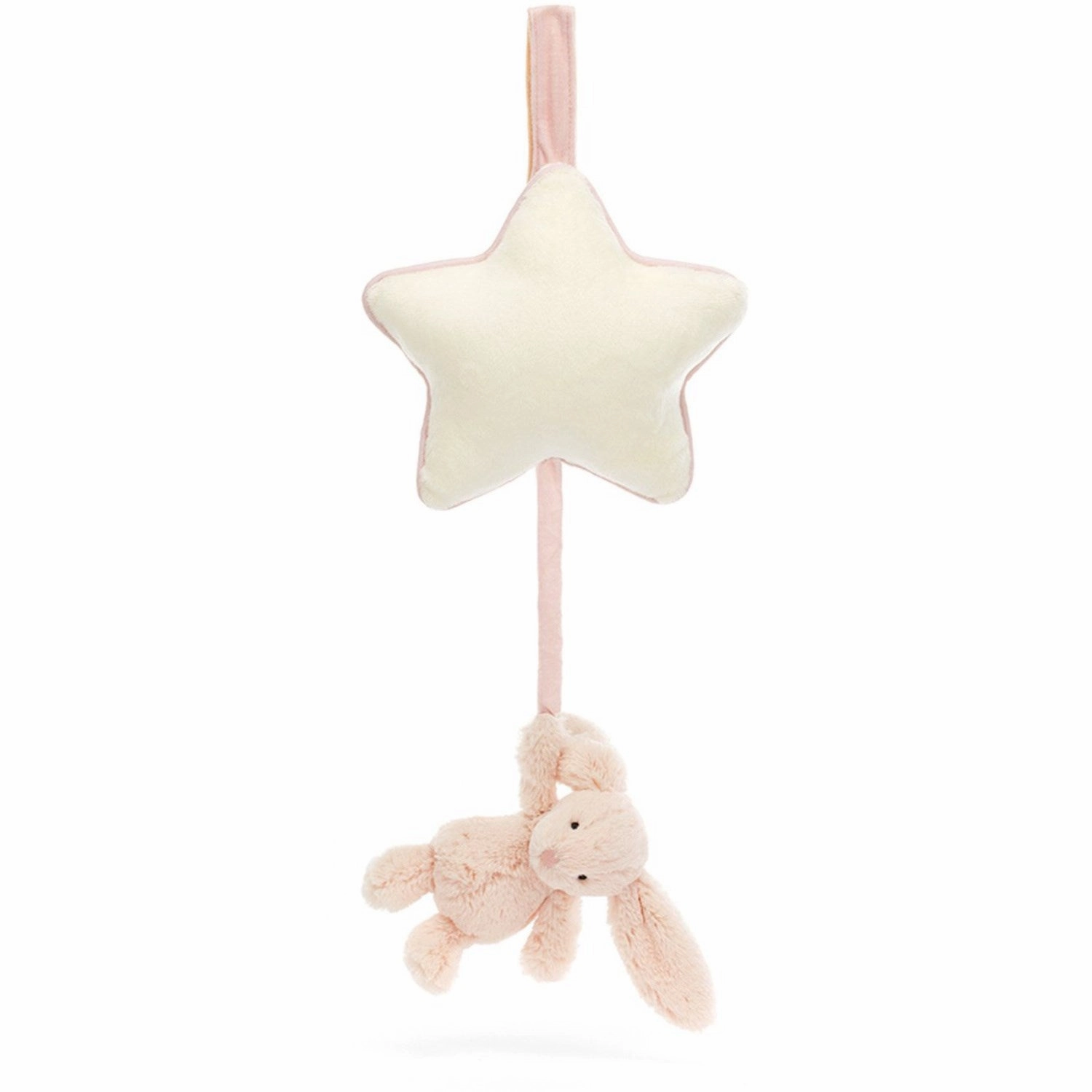 Jellycat Bashful Blush Bunny Musical Pull