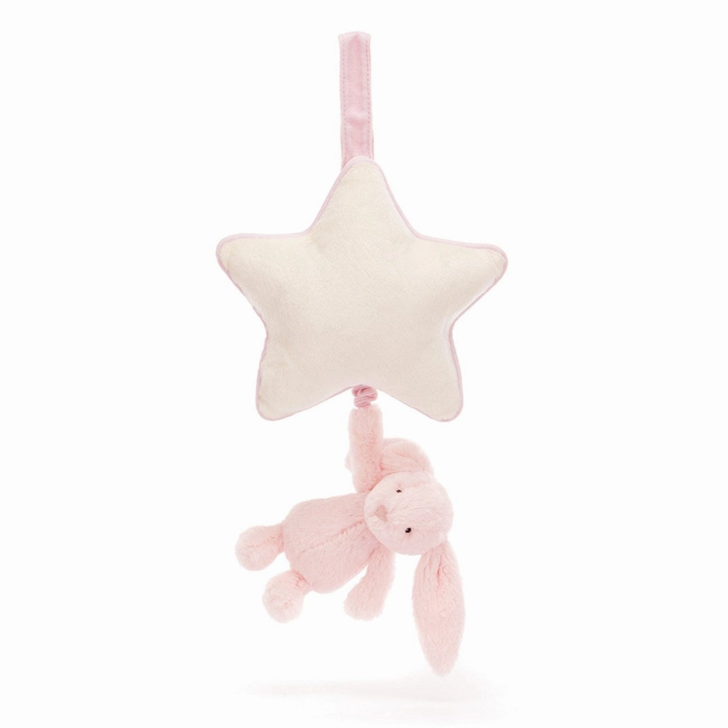 Jellycat Bashful Pink Bunny Musical Pull