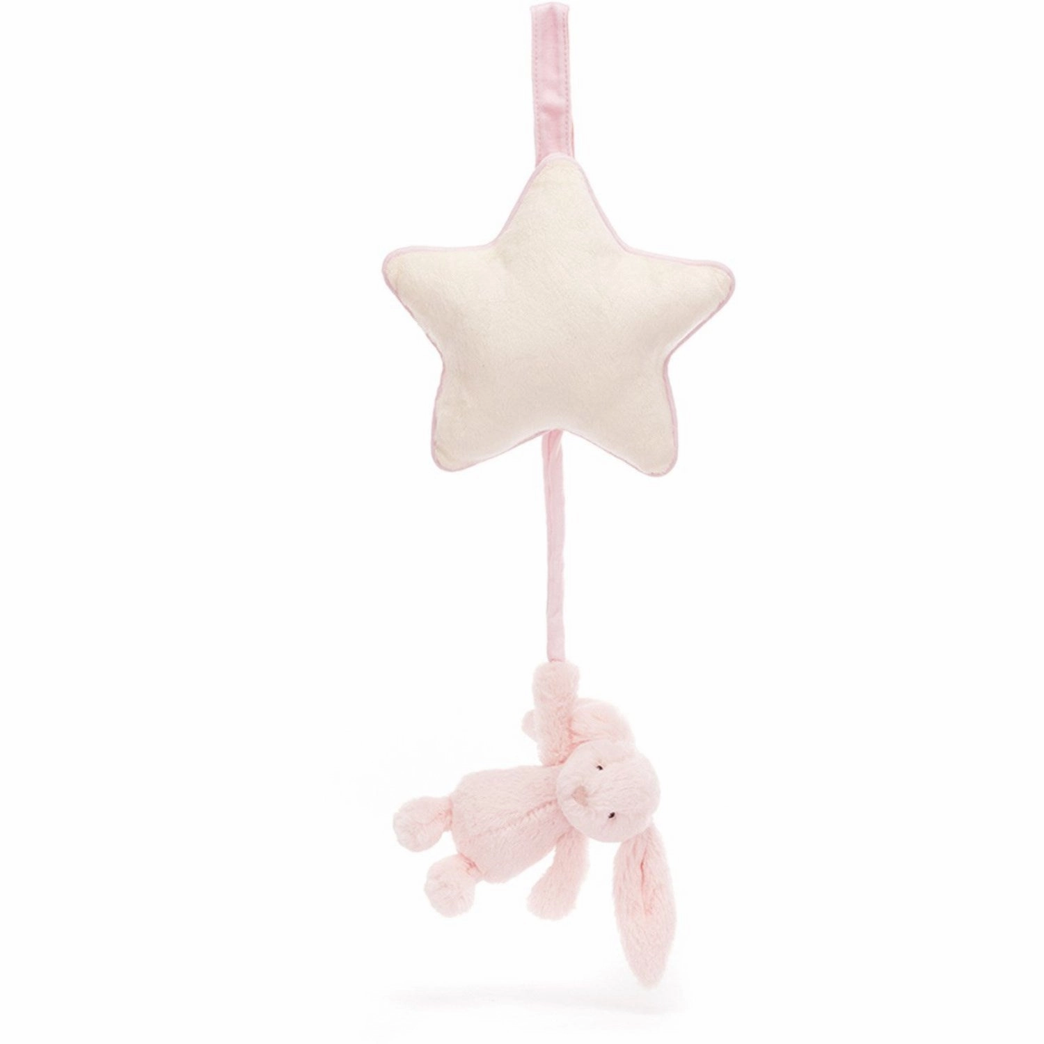 Jellycat Bashful Pink Bunny Musical Pull