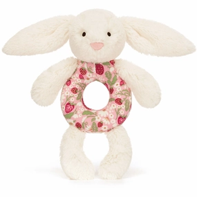 Jellycat Bashful Rabbit Mimi Strawberry Ring Rattle