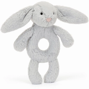 Jellycat Bashful Silver Bunny Ring Rattle
