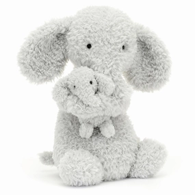 Jellycat Huddles Grey Elephant 26 cm