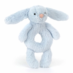 Jellycat Toys Bashful Bunny Ring Rattle Baby Blue