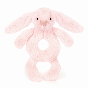 Jellycat Toys Bashful Bunny Ring Rattle Baby Pink