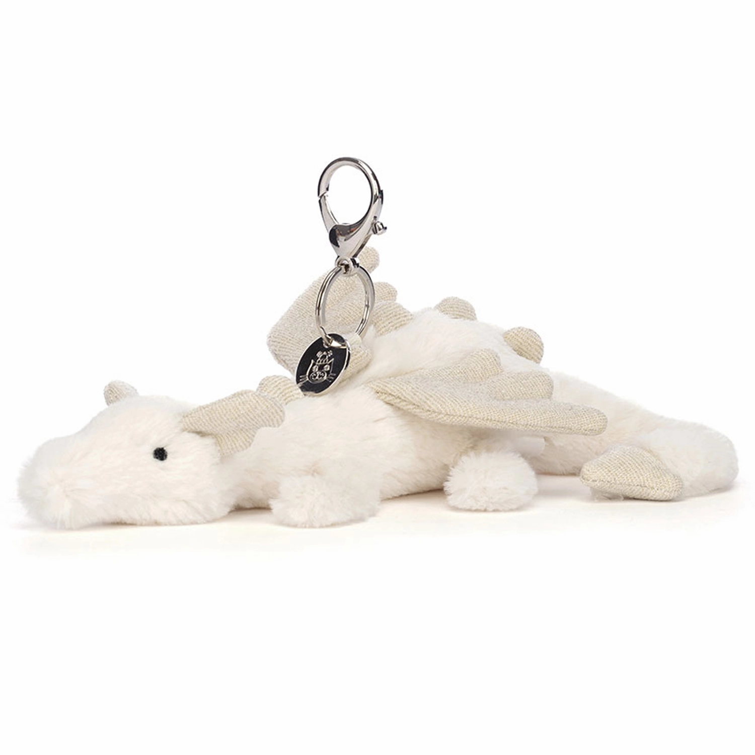 Jellycat Toys Snow Dragon Bag Charm
