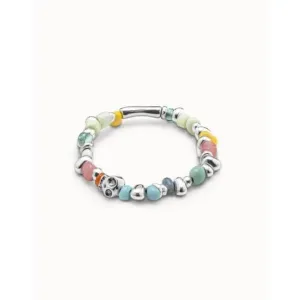Bracelet en verre artisanal multicolore avec cristaux Unode50 Bijoux et Accessoires