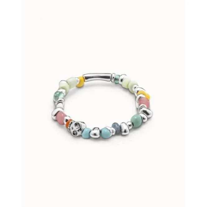 Bracelet en verre artisanal multicolore avec cristaux Unode50 Bijoux et Accessoires