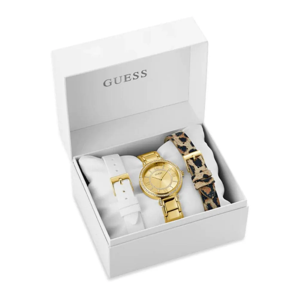 Montre Guess pour Femme GW0588L1 en Acier Inoxydable avec Cadran Analogique Doré et Bracelet en Acier Inoxydable