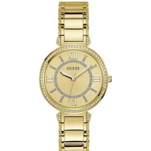 Montre Guess pour Femme GW0588L1 en Acier Inoxydable avec Cadran Analogique Doré et Bracelet en Acier Inoxydable
