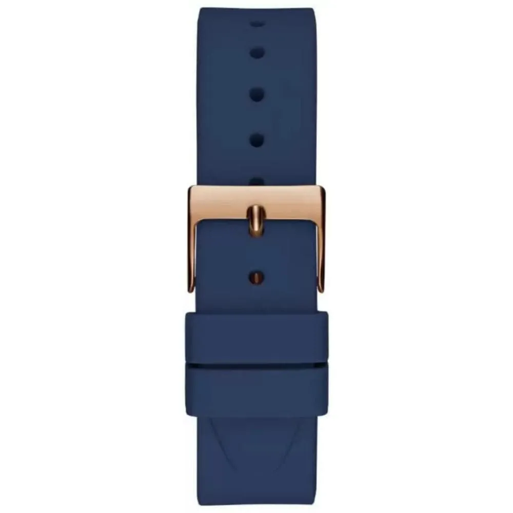 Montre Guess pour Femme en Silicone Bleu Analogique à Quartz GW0530L3