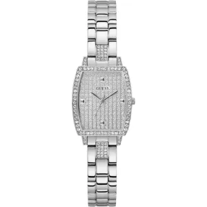 Montres Jewelry Guess Guess Analog Cadran Argenté Bracelet en Acier Inoxydable Montre Femme GW0611L1