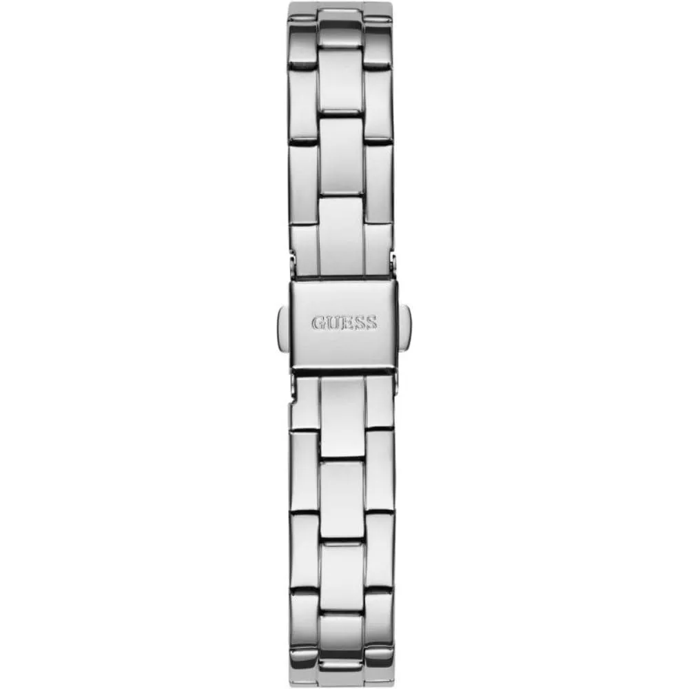 Montres Jewelry Guess Guess Analog Cadran Argenté Bracelet en Acier Inoxydable Montre Femme GW0611L1