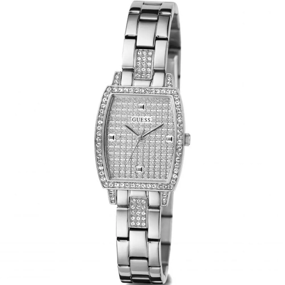 Montres Jewelry Guess Guess Analog Cadran Argenté Bracelet en Acier Inoxydable Montre Femme GW0611L1