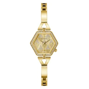 Montre Guess pour femme Audrey Glitz analogique en ton or GW0680L2