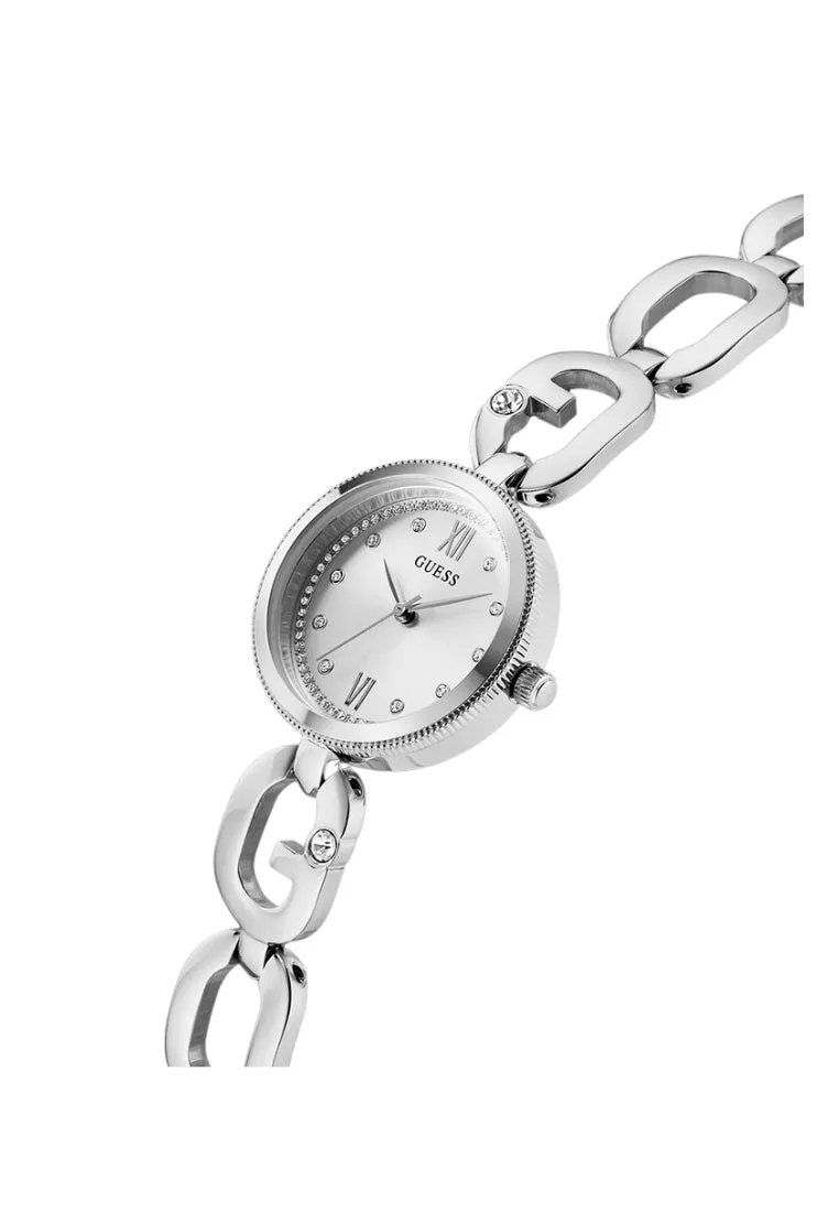 Montre Guess pour Femmes en Ton Argent avec Bracelet Mailles G-Links GW0759L1