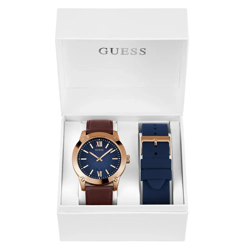 Montre Guess pour Homme en Ton Or Rose Analogique GW0630G3