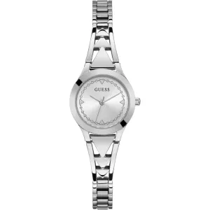 Montre Guess pour Femmes GW0609L1 en Acier Inoxydable avec Cadran Argenté et Bracelet en Acier Inoxydable