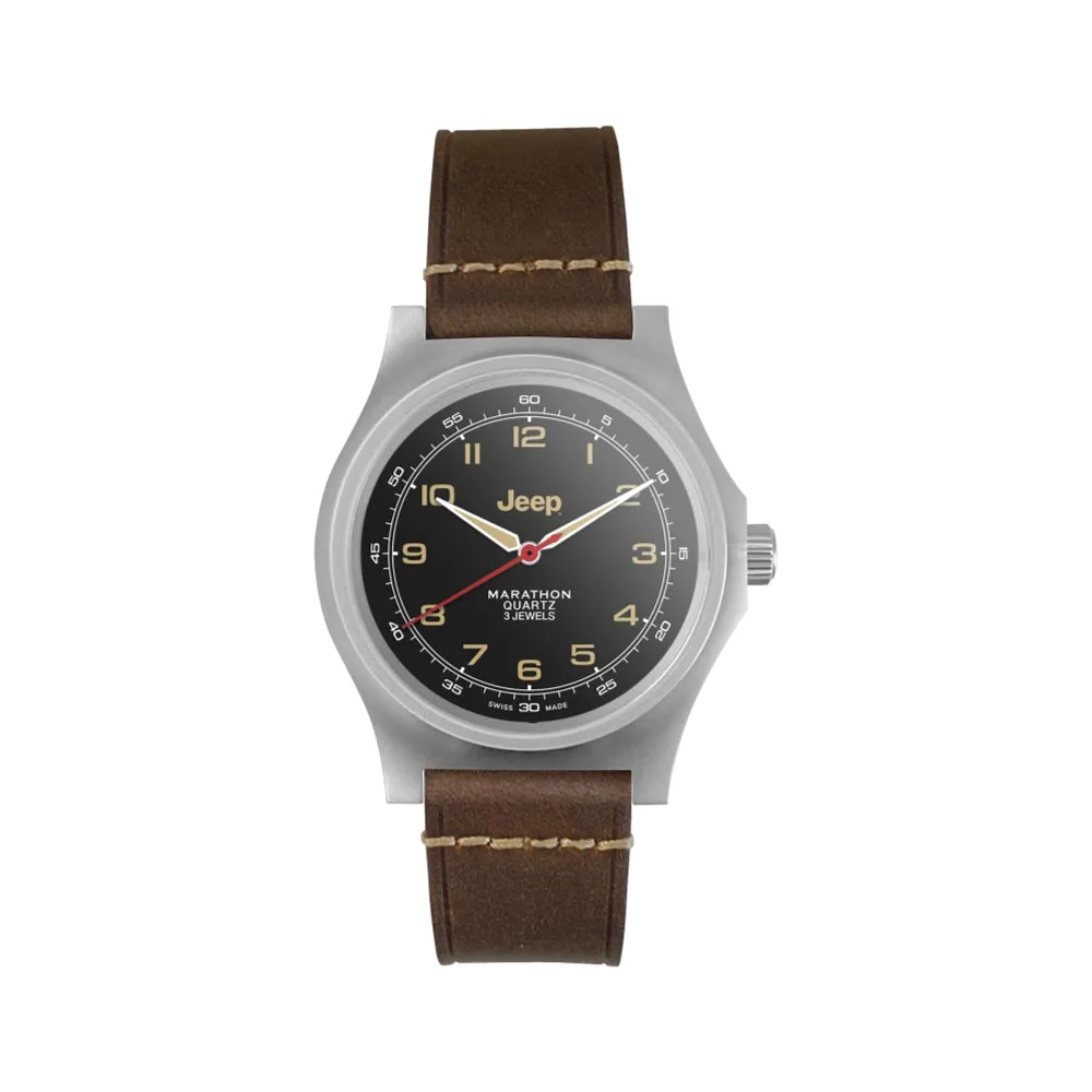 Montres Marathon de Bijoux Jeep Willy's SSGPQ Officier Quartz 41mm