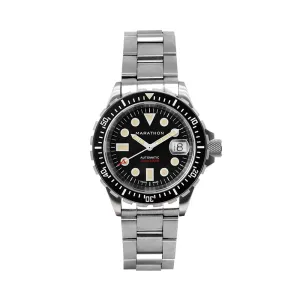 Montres Jewelry Marathon Original Search & Rescue avec Date (OSAR-D) Plongeur Automatique 41mm - Noir sur Bracelet