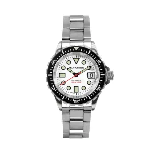Montres Marathon de Bijoux OSAR-D Édition Arctique Type I Plongeur Automatique 41mm - Blanc sur Bracelet