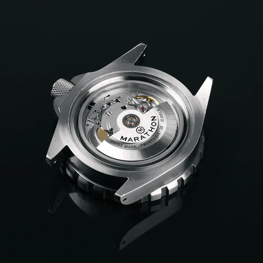 Montres Marathon de Bijoux OSAR-D Édition Arctique Type I Plongeur Automatique 41mm - Blanc sur Bracelet en Caoutchouc