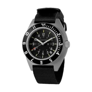 Montres Marathon de Bijoux Pilote Navigateur avec Date et Tritium - Bracelet Ballistic Defstan en Acier Inoxydable