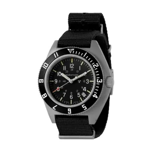 Montre Marathon de Bijoux Pilote Navigateur avec Date et Tritium - Bracelet en Acier Inoxydable Defstan