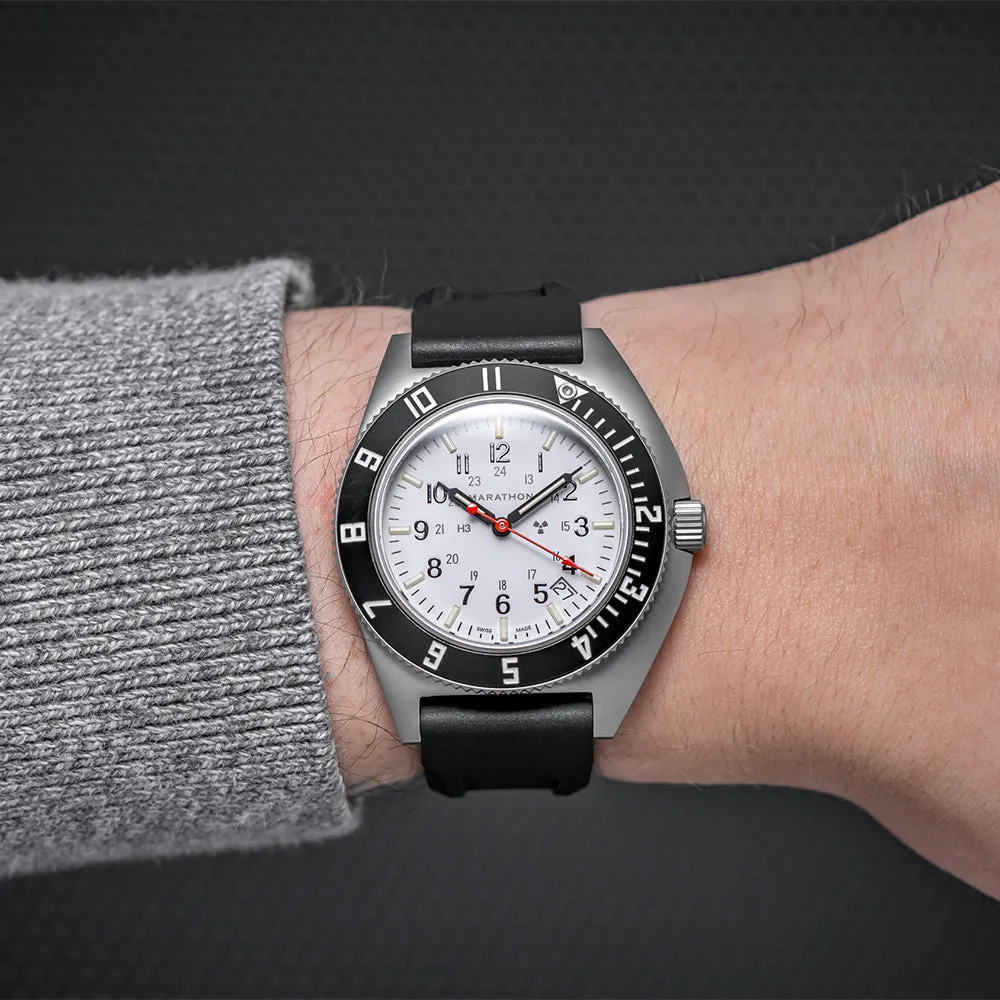 Montres Marathon de Bijouterie Acier Navigator SSNAV-D 41mm Édition Arctique avec Date