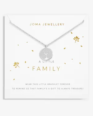 Joma Jewelry Un petit collier 'Famille' en argent