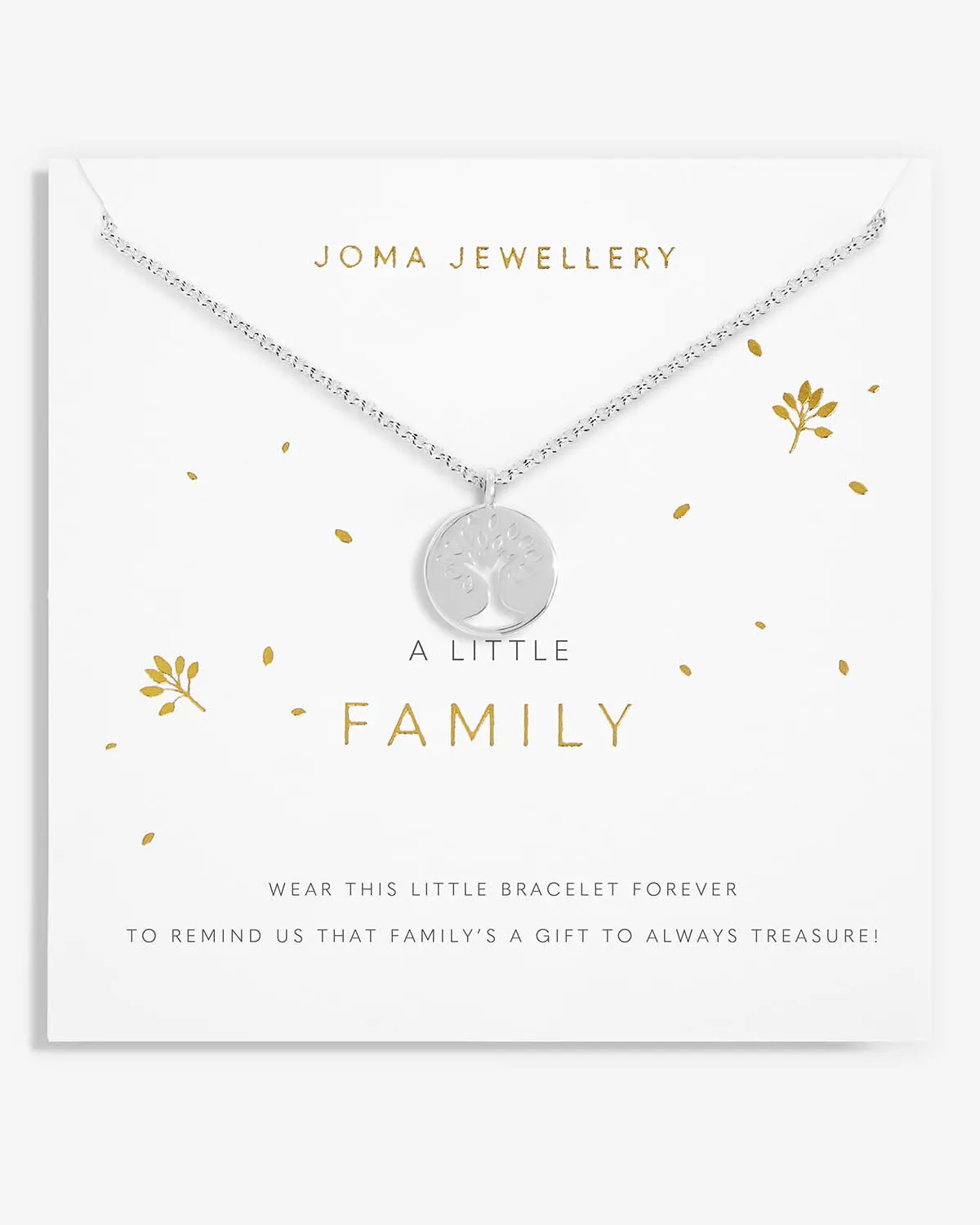 Joma Jewelry Un petit collier 'Famille' en argent
