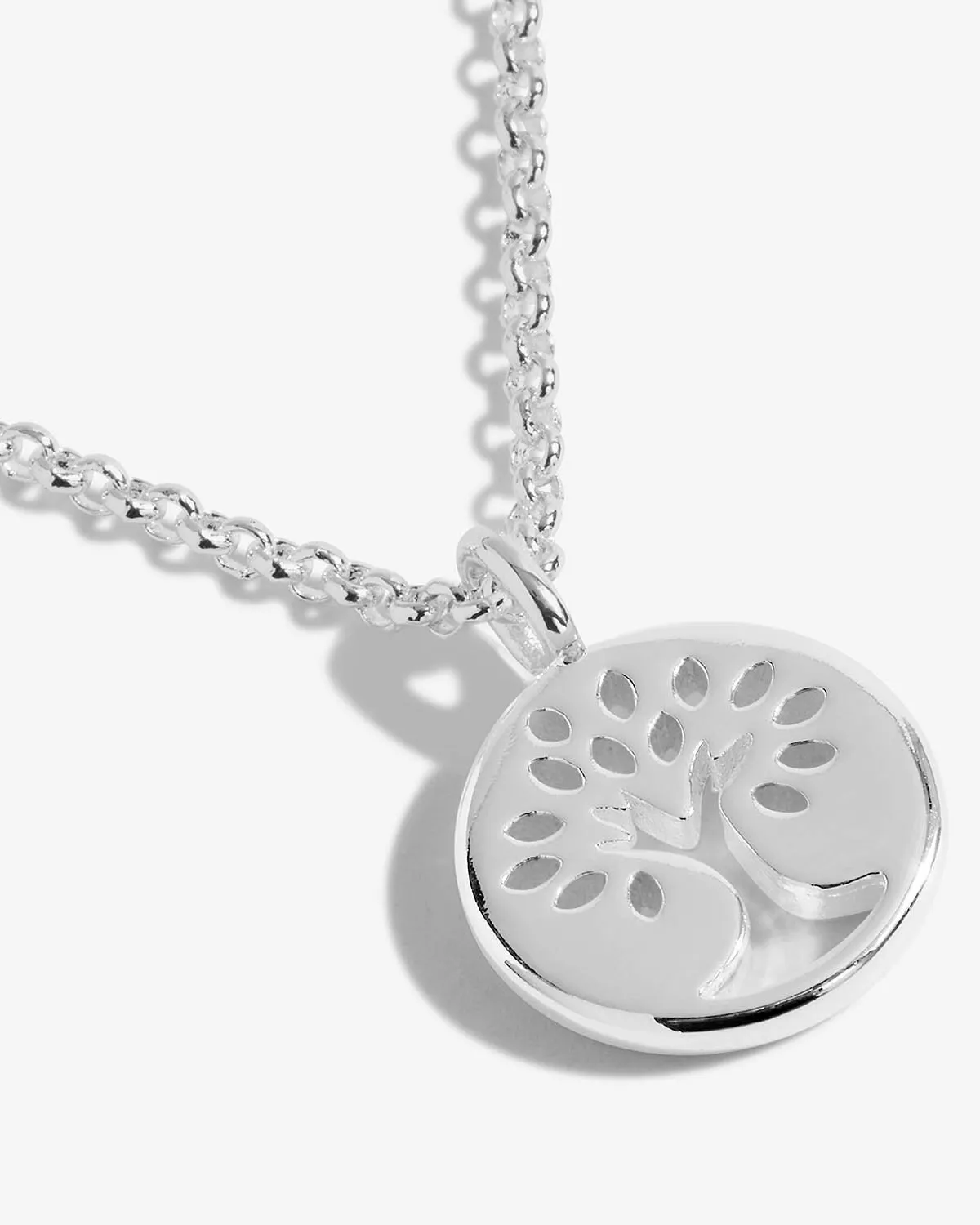 Joma Jewelry Un petit collier 'Famille' en argent