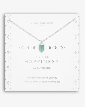 Collier Bonheur en Cristal d'Affirmation Joma Jewelry en Argent & Aventurine