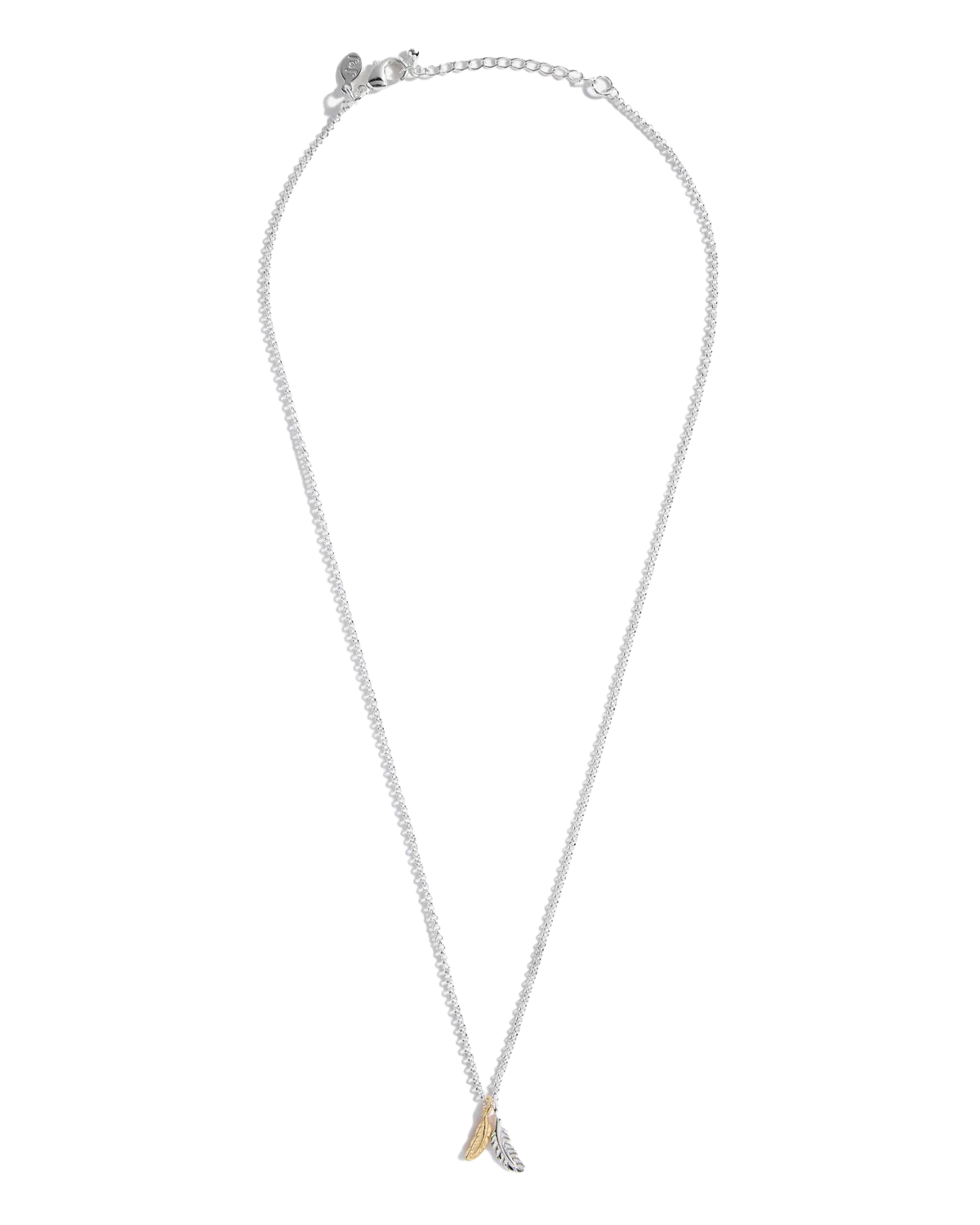Joma Jewelry Plumes Apparaissent Lorsque les Êtres Chers Sont Proches Collier en Argent et Or