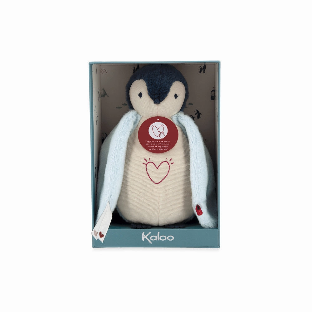 Kaloo Nightlight Plush Penguin Blue