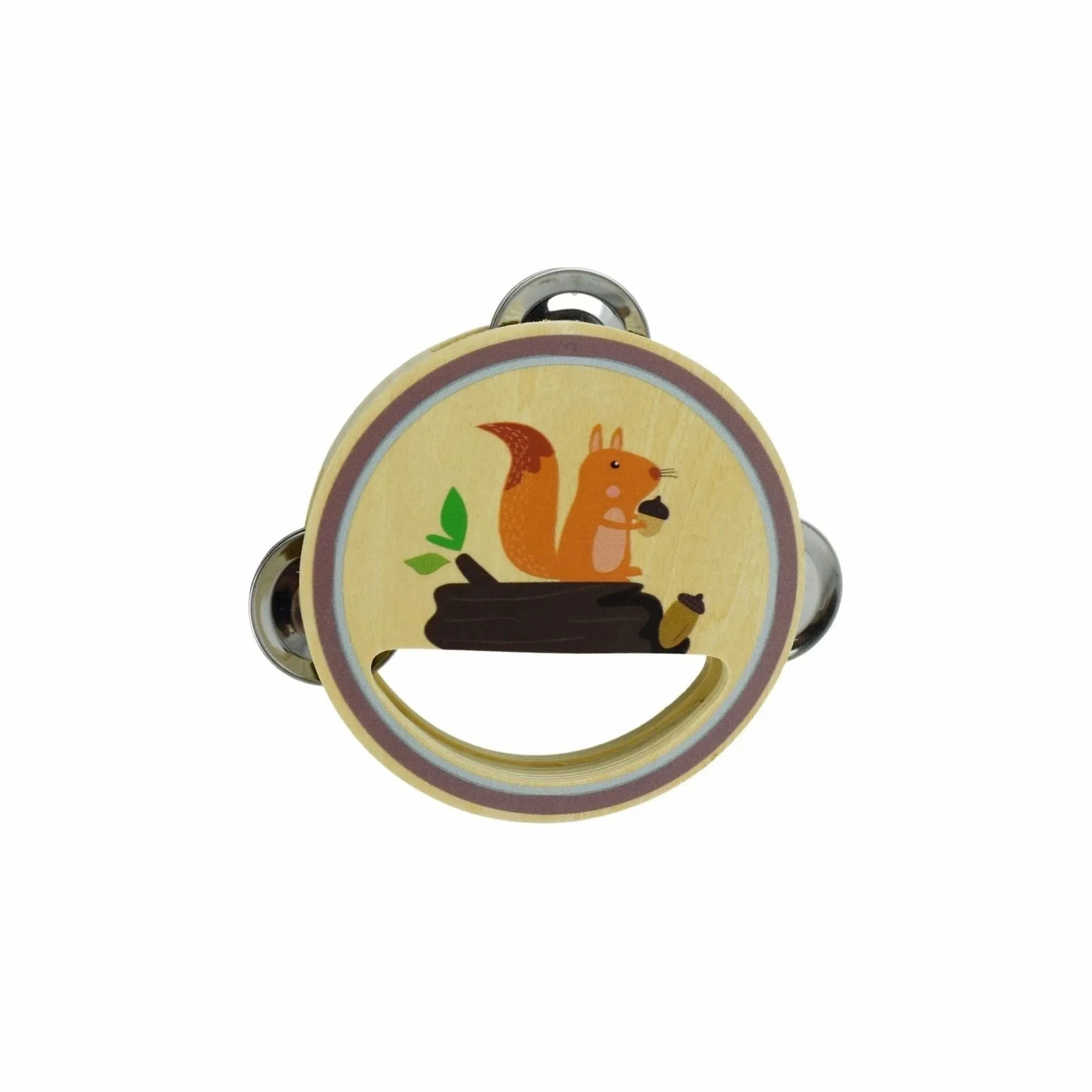 Kaper Kidz Toys Calm & Breezy Woodland Wooden Tambourine