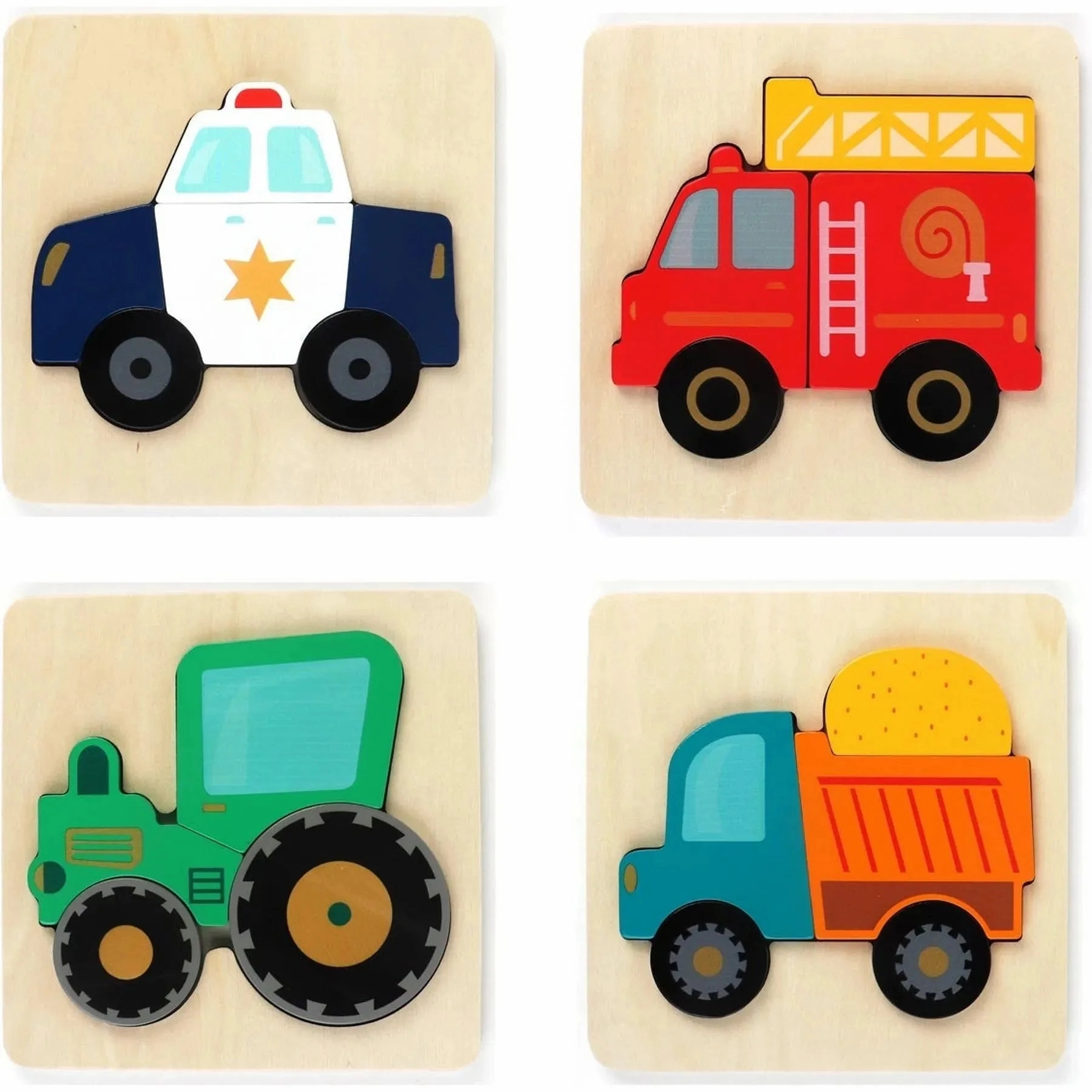 Kaper Kidz Toys Chunky Puzzles - Transport (Assorted)
