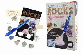 Kaper Kidz Toys Deluxe Fluorescent Rocks Science Kit