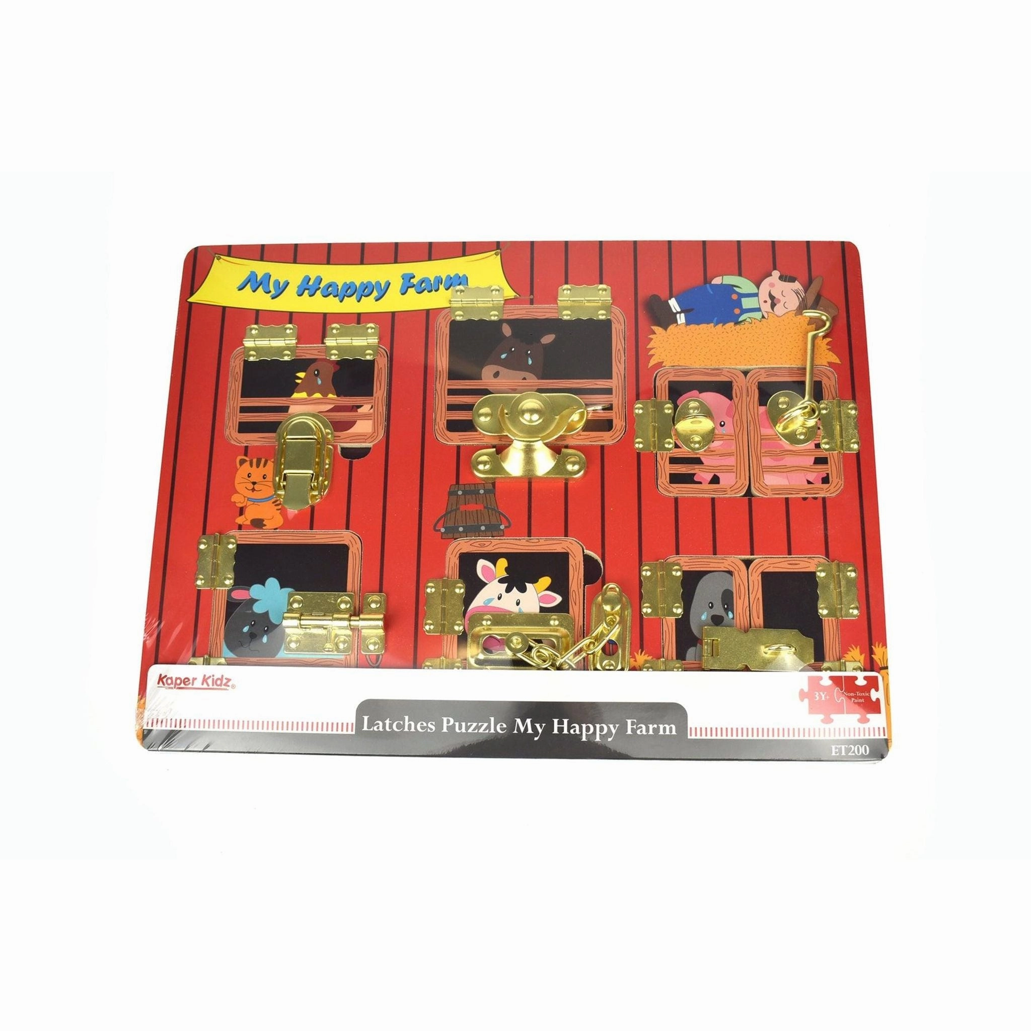 Kaper Kidz Toys Kaper Kidz - Latches Puzzle - My Happy Farm