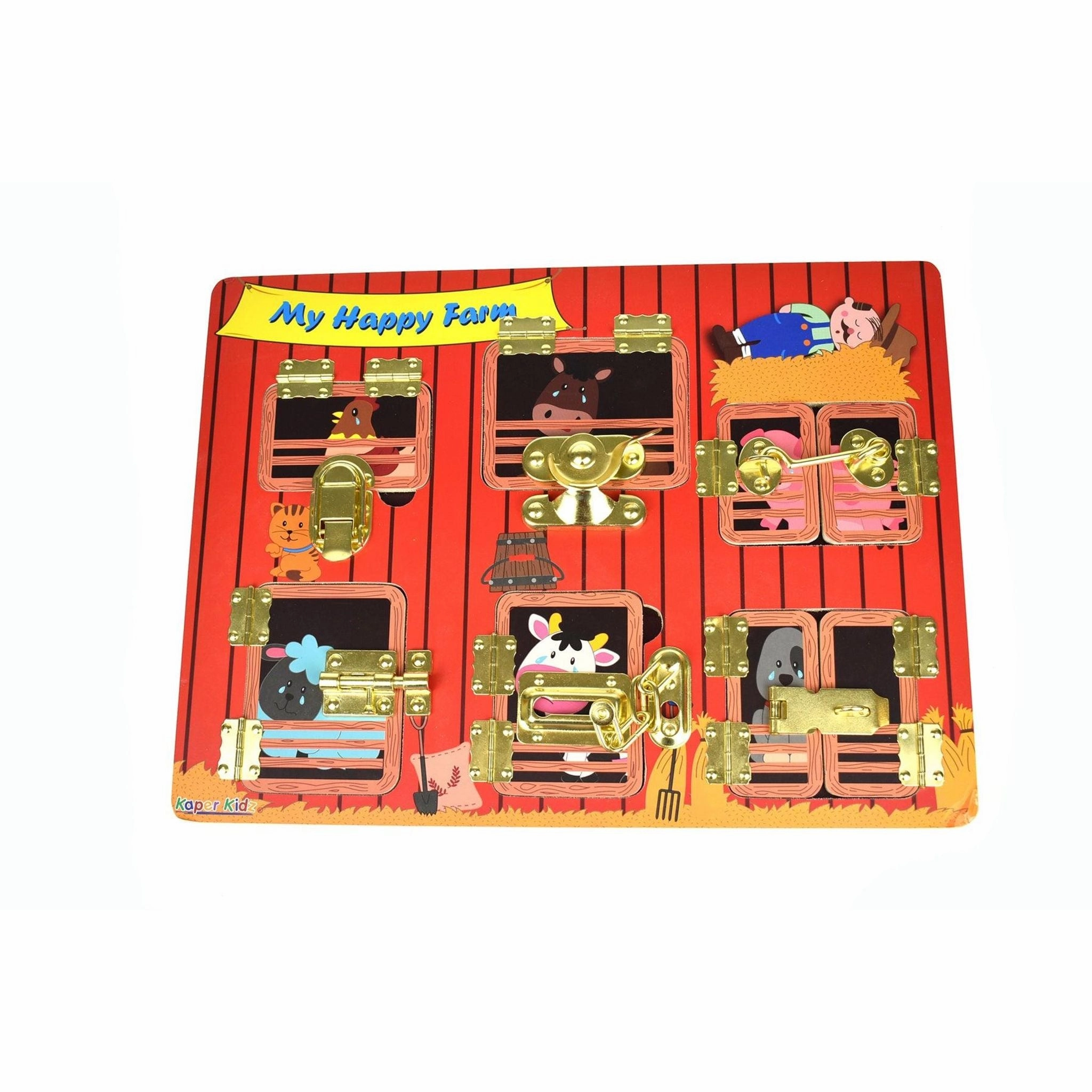 Kaper Kidz Toys Kaper Kidz - Latches Puzzle - My Happy Farm