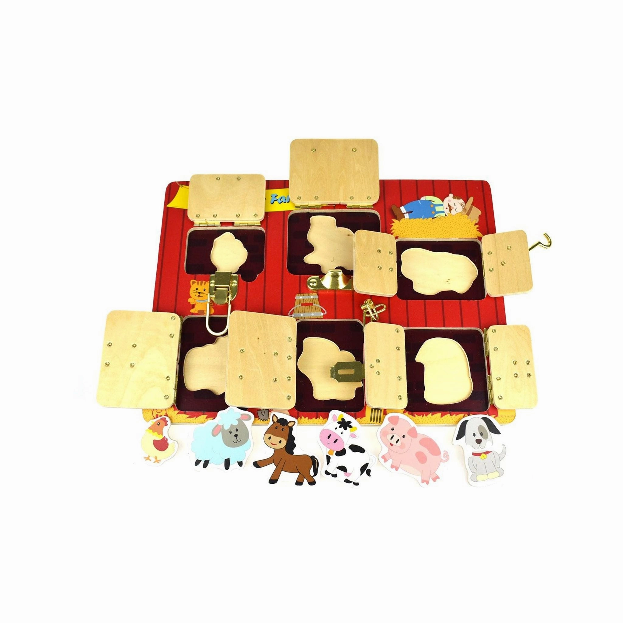Kaper Kidz Toys Kaper Kidz - Latches Puzzle - My Happy Farm