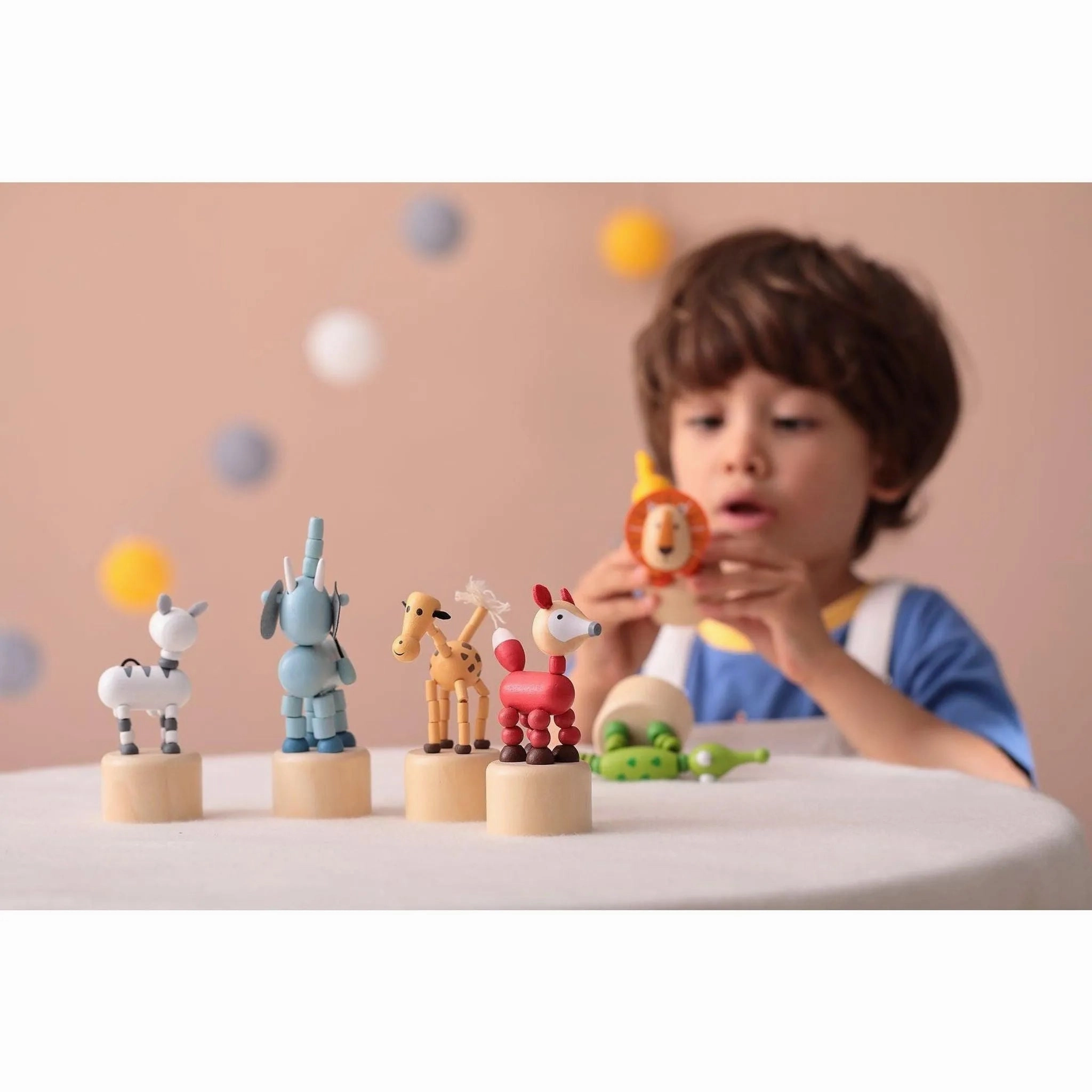 Kaper Kidz Toys Kaper Kidz - WOODEN DANCING JUNGLE ANIMAL