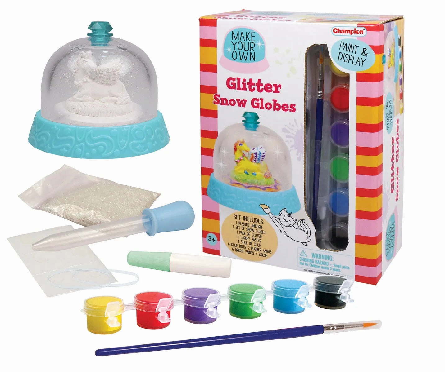 Kaper Kidz Toys Make Your Own Glitter Snow Globe - Unicorn