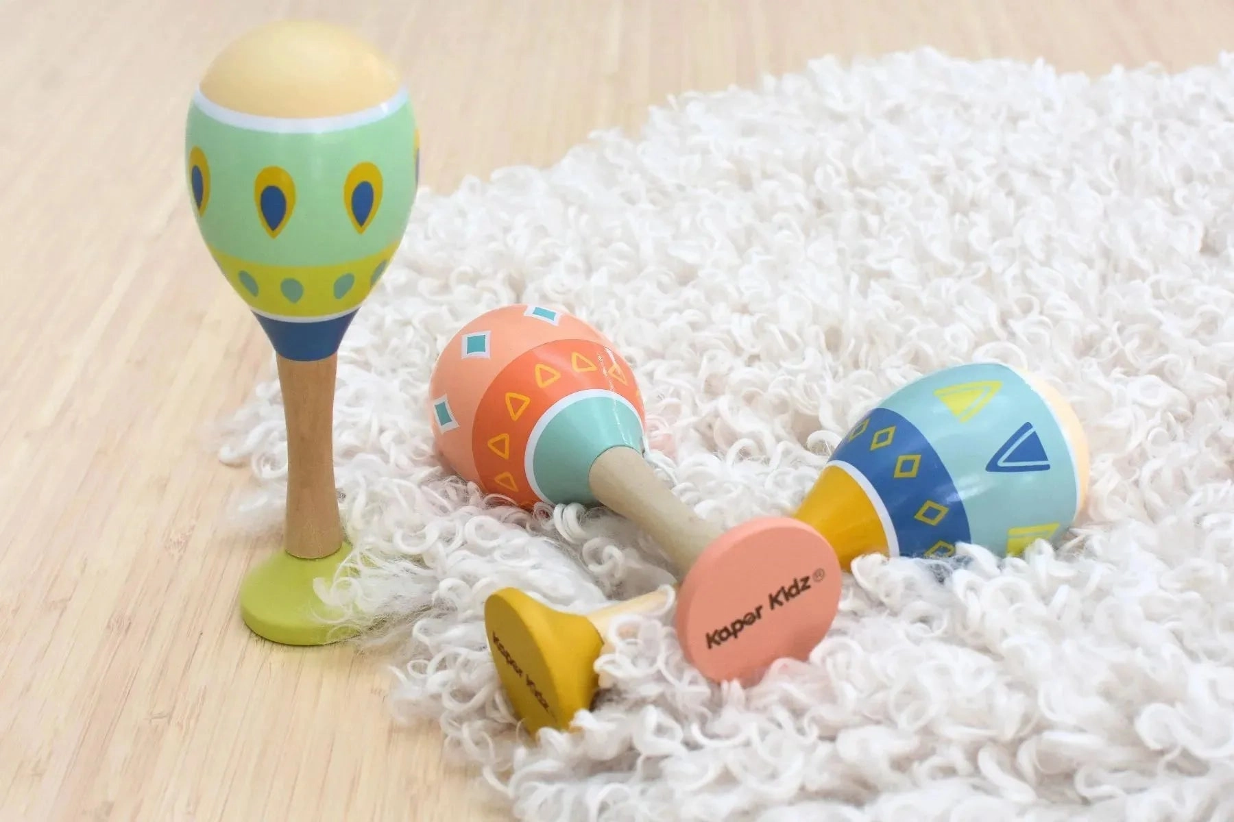 Kaper Kidz Toys Pattern Play Maracas With Base