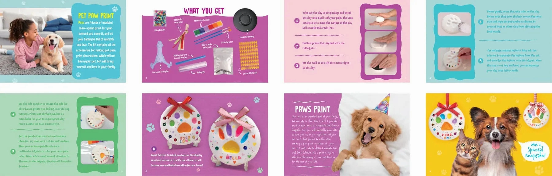 Kaper Kidz Toys Pet Paw Print Kit