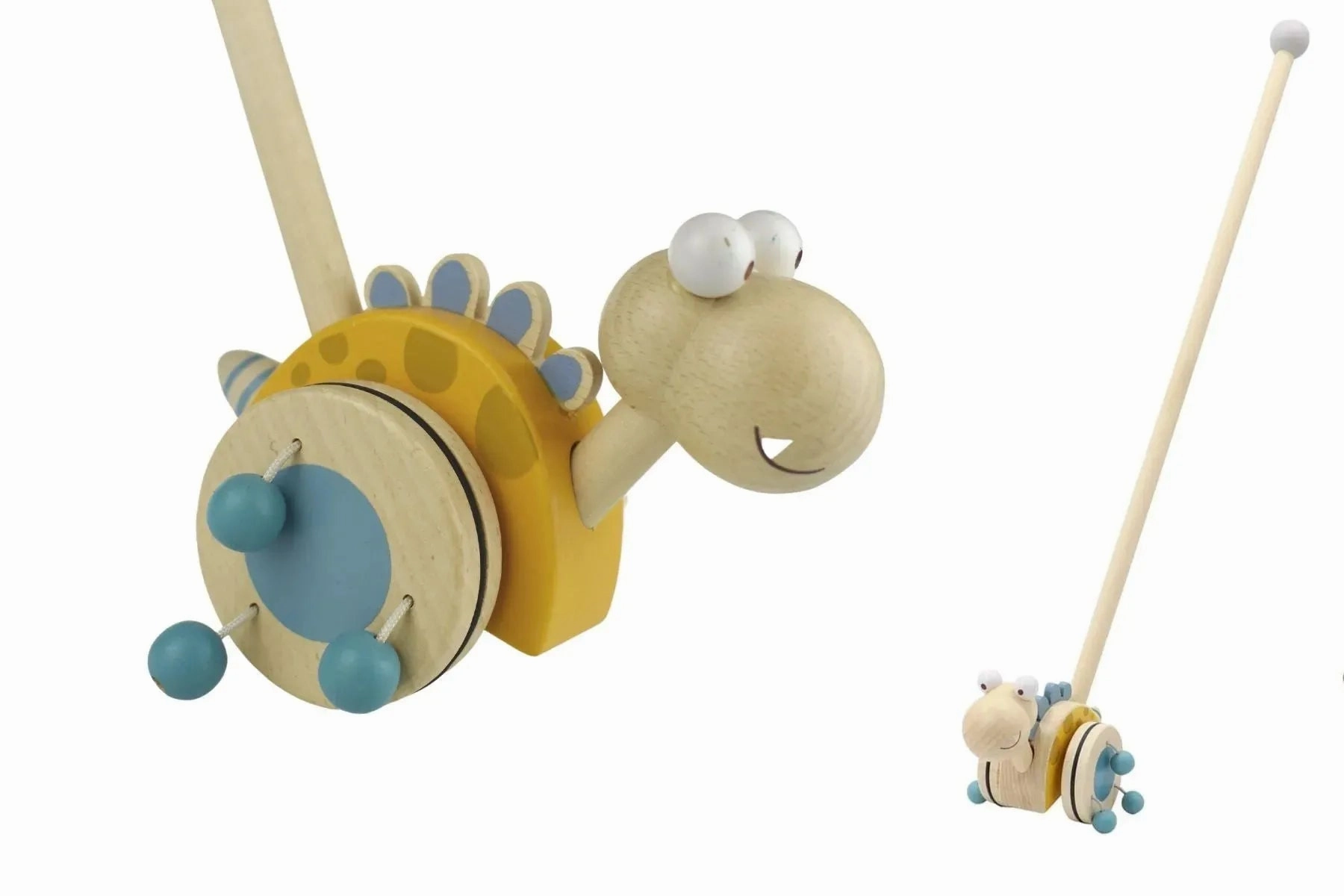 Kaper Kidz Toys Push Along Calm & Breezy Dinosaur